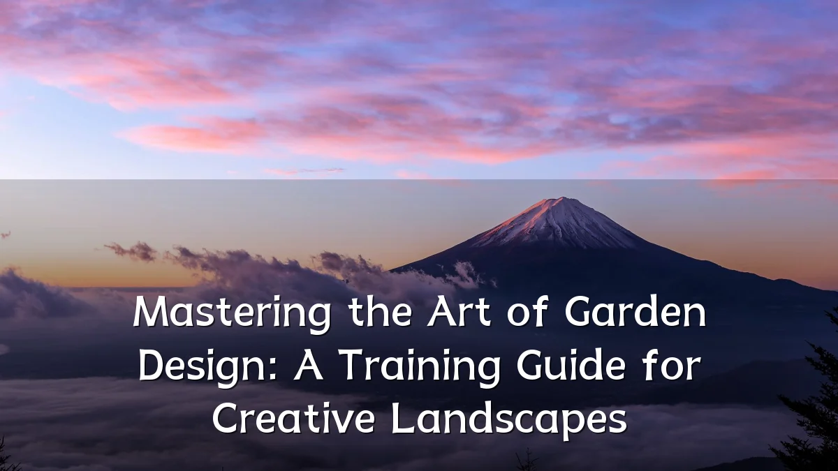 Mastering the Art of Garden Design: A Training Guide for Creative Landscapes
