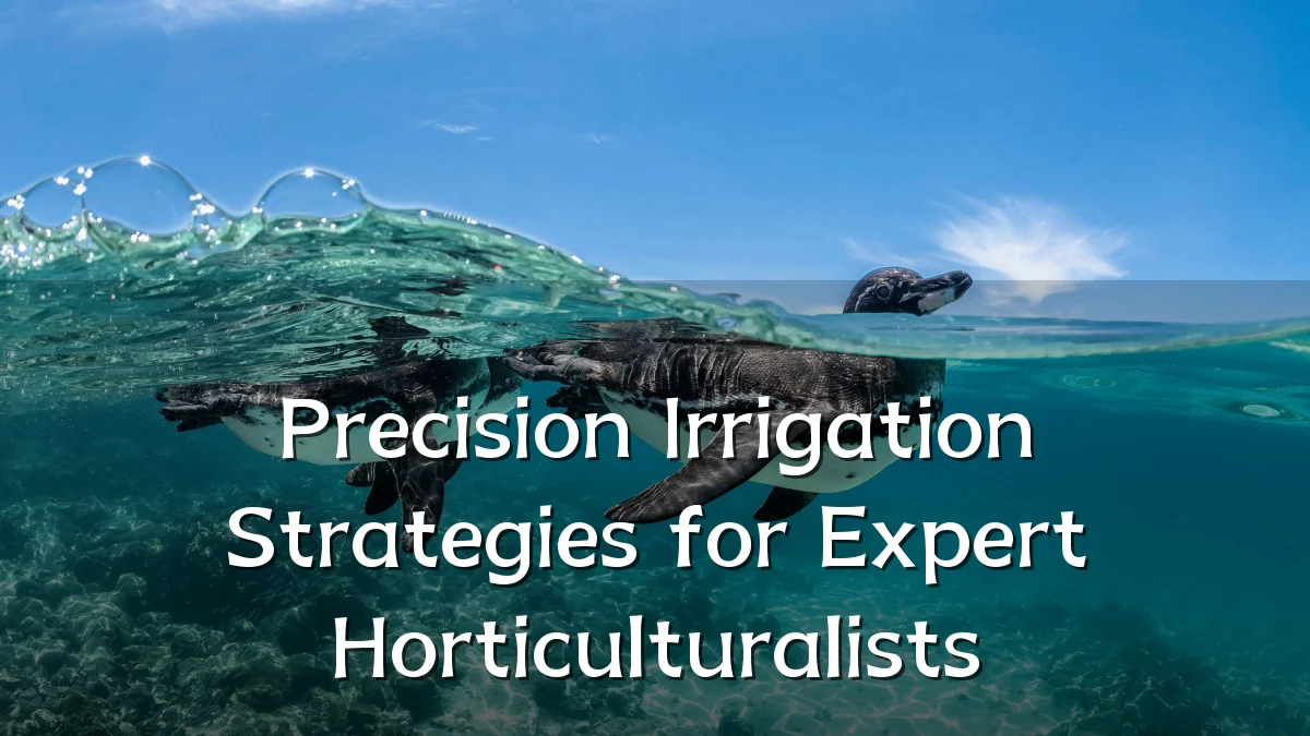 Precision Irrigation Strategies for Expert Horticulturalists