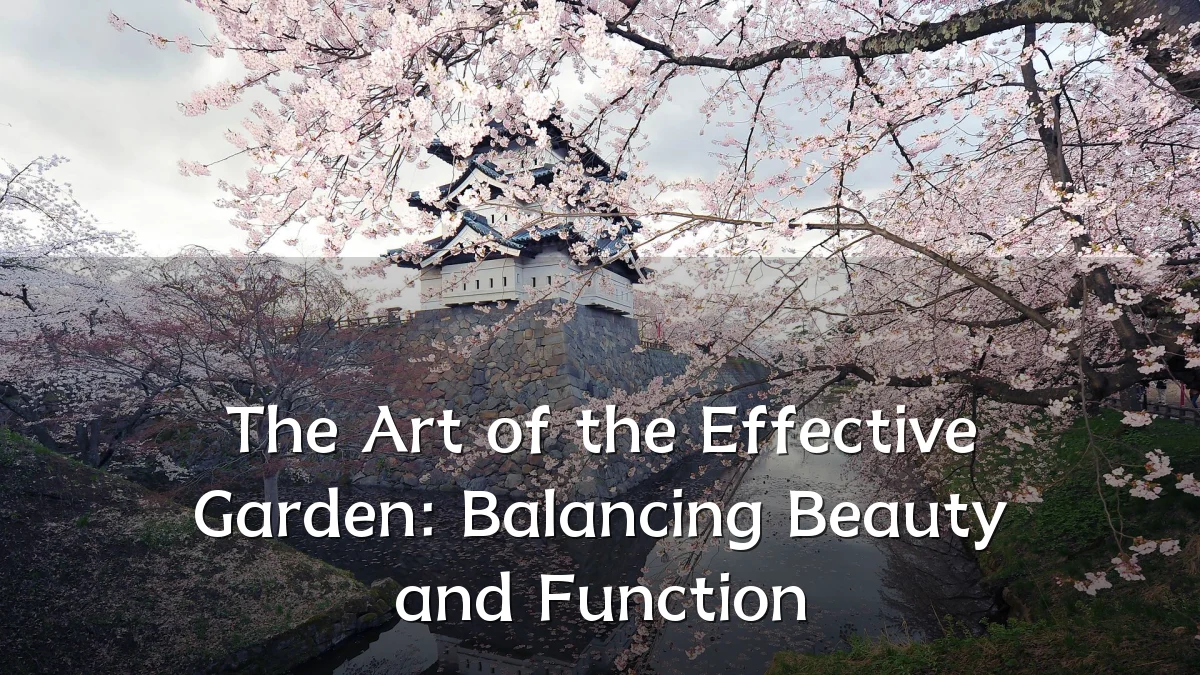 The Art of the Effective Garden: Balancing Beauty and Function