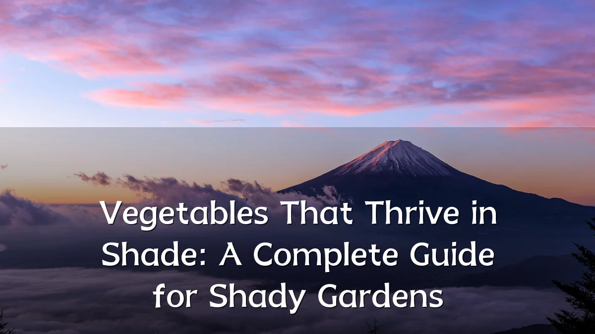 Vegetables That Thrive in Shade: A Complete Guide for Shady Gardens