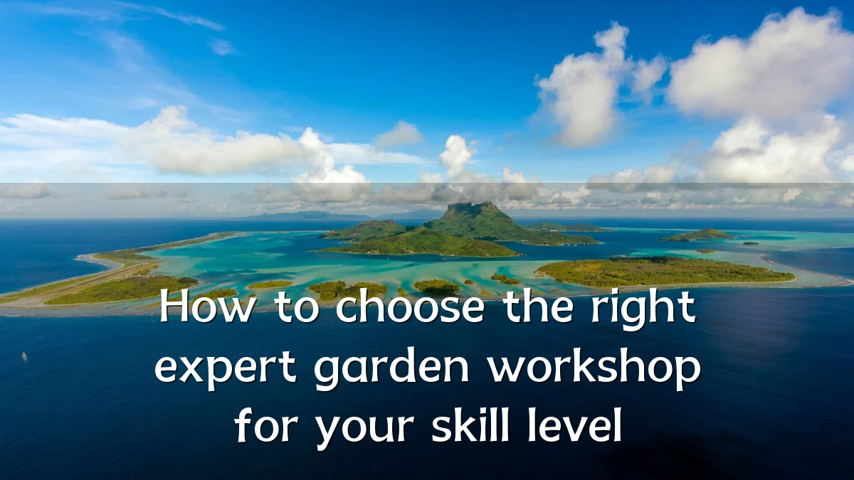 How to choose the right expert garden workshop for your skill level