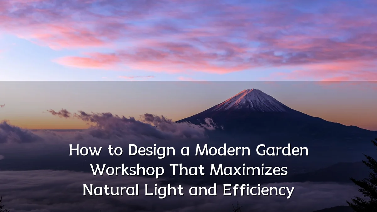 How to Design a Modern Garden Workshop That Maximizes Natural Light and Efficiency