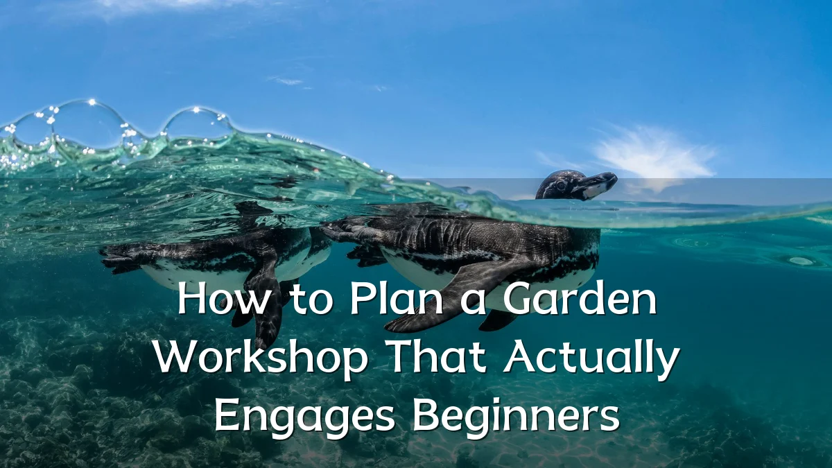 How to Plan a Garden Workshop That Actually Engages Beginners